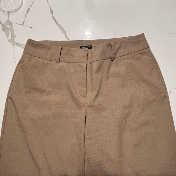 ANN TAYLOR Women’s Curvy Tan Brown Career Work Stretch Khaki Dress Pants Size 4 - Picture 3 of 13